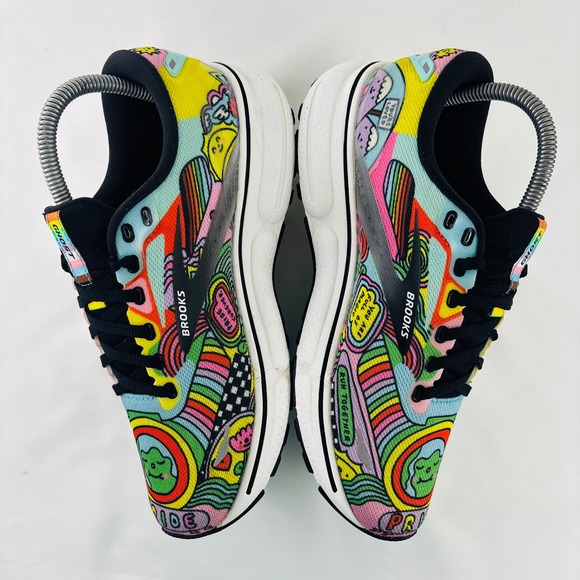Brooks Ghost 15 Wednesday Holmes Running Shoes Mens 7 Pride Pink White main image 6
